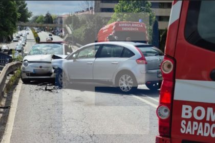 Acidente viaduto das piscinas ocorrencias Braga