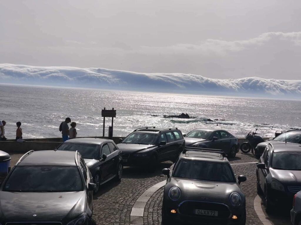 Nuvem rolo surpreendeu e assustou praias entre Douro e Minho Nuvem rolo