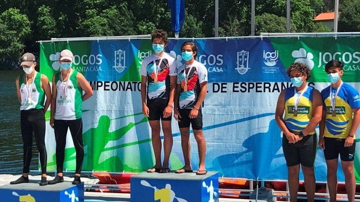 Canoagem: André Barreto e Miguel Ricardo conquistaram o título de Campeão Nacional de Esperanças em c2 cadete Campeoes nacionais Andre Barreto Miguel Ricardo FocusFillWzczNiw0MTQsInkiLDQ3XQ