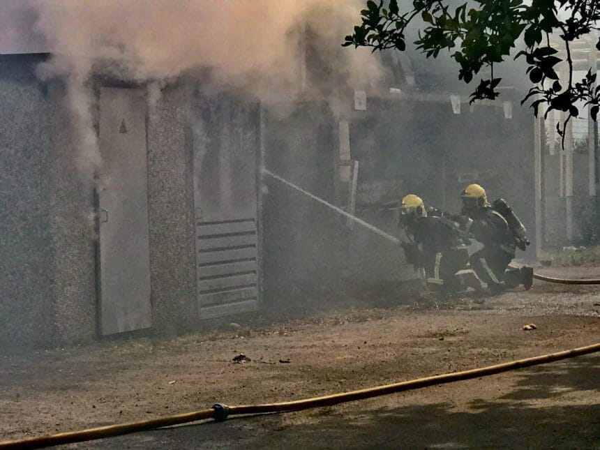 Esposende: Calor derrete posto de transformação de média tensão e origina incêndio EDP Esposende 1