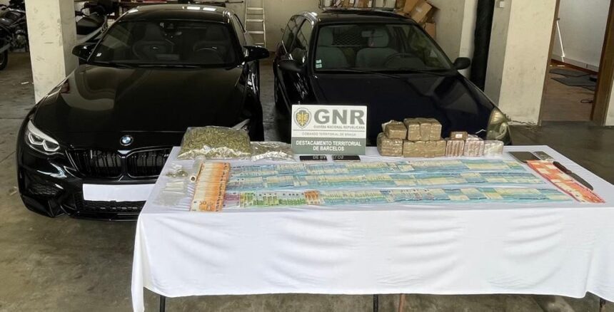 GNR dá duro golpe na rede de tráfico de droga em Barcelos e Esposende GNR Braga Apreensao 1