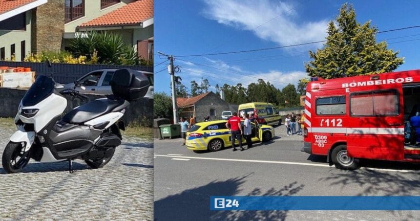 Esposende: Novo acidente a envolver mota e carro faz dois feridos graves em Vila Chã acidente vila cha 1 1 FocusFillWzEyMDAsNjMwLCJ5IiwxXQ WaterMarkW251bGxd