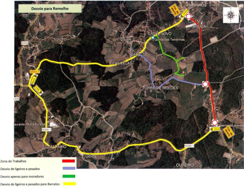 Vai fazer a estrada que liga Barcelinhos às Carvalhas? Então tome nota destas alterações no trânsito 2 2