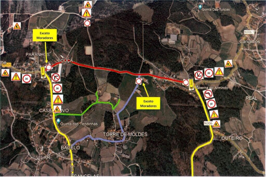 Vai fazer a estrada que liga Barcelinhos às Carvalhas? Então tome nota destas alterações no trânsito 5 2