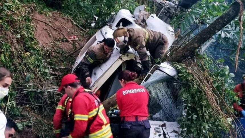 Perda de controlo e queda de helicóptero em Amares era "inevitável" heli