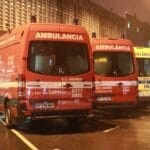 bombeiros hospital noite chuva
