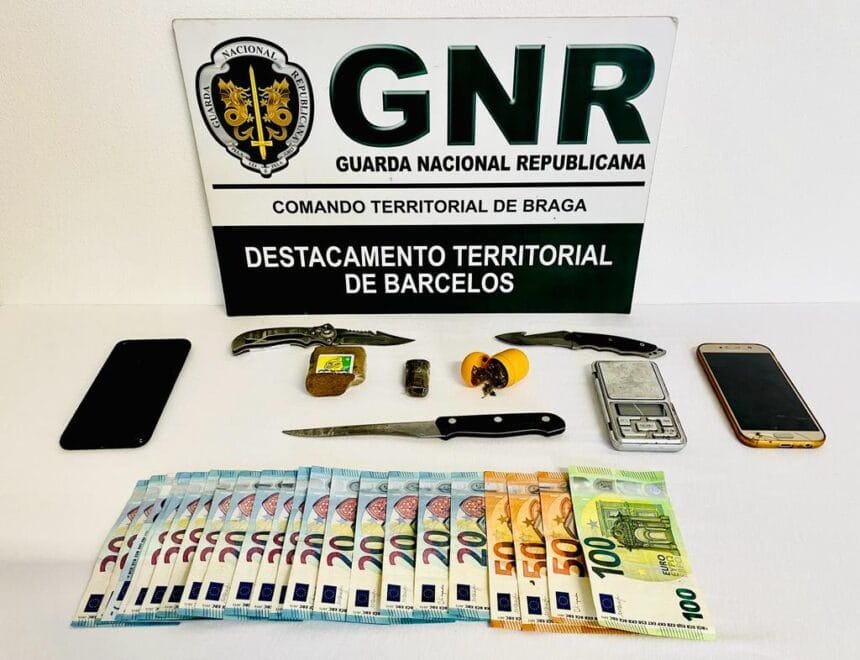 GNR: Detido em Barcelos com 120 doses de haxixe WhatsApp Image 2022 12 12 at 11.07.04