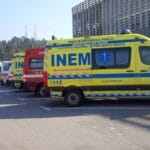 INEM Atropelado Braga Palmeira