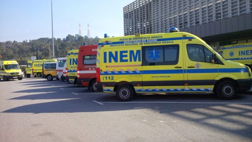 INEM Atropelado Braga Palmeira