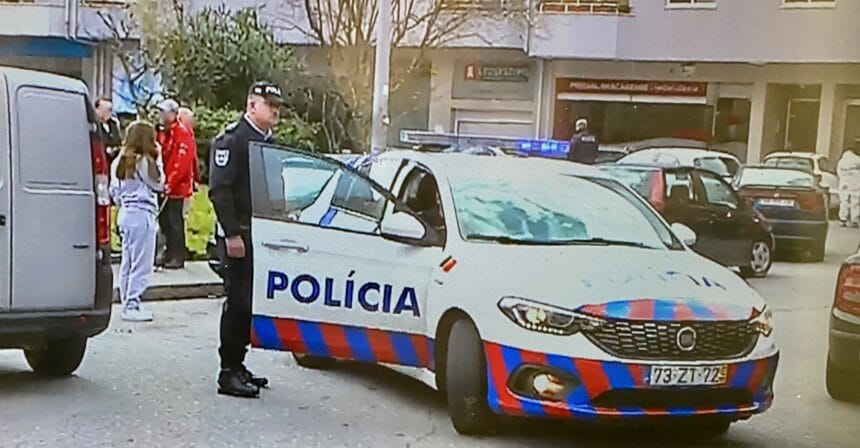 Braga: Mulher esfaqueada à frente de criança de dois anos na Praça Paulo Vidal PSP Praca PV 1