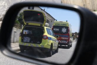 INEM ciclista atropelado Belinho EN13 esposende
