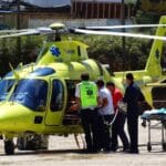 helicóptero do INEM Viana Criança