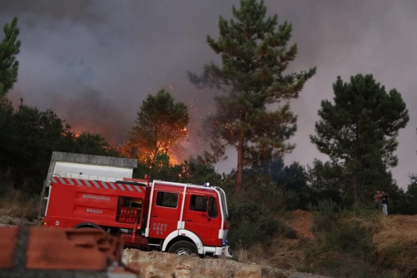 incendios Braga area ardida