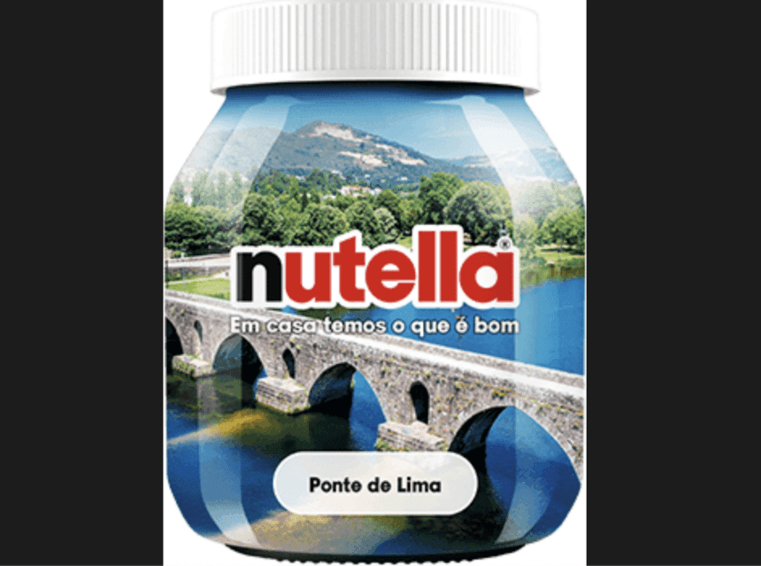 Nutella lança frascos com 15 imagens de Portugal e Ponte de Lima é uma delas nutella ponte de lima
