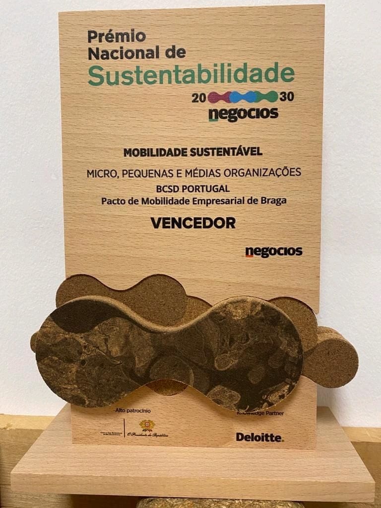Braga: Pacto de "Mobilidade Empresarial" vence prémio nacional de sustentabilidade Premio Nacional de Sestentabilidade