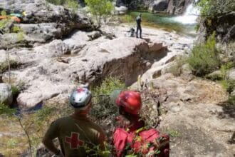 Acidente mortal em cascata barjas do Geres