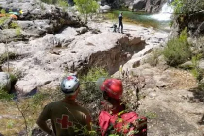 Acidente mortal em cascata barjas do Geres
