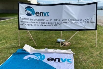 Estaleiros de Viana em protesto