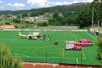 helicóptero do INEM Paredes de Coura