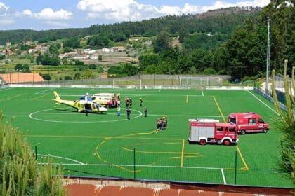 helicóptero do INEM Paredes de Coura