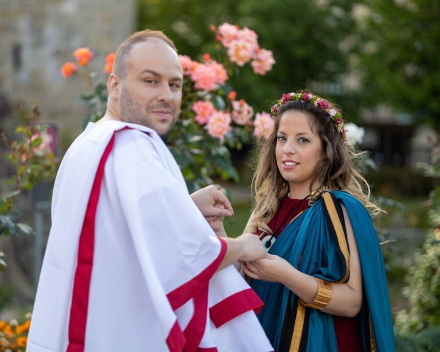 Braga: Bárbara e Alberto são os noivos da Bracara Augusta Bracara augusta casamento romano