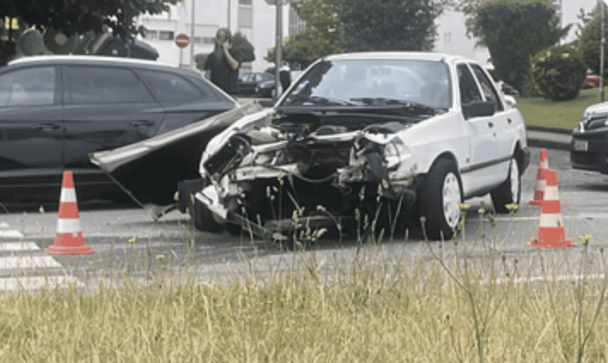 Viana: Condutor idoso fica ferido em acidente de trânsito junto ao hospital particular acidente em Viana