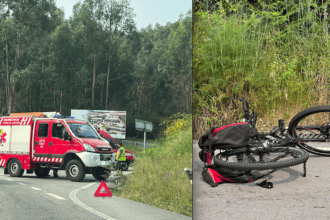 Acidente na EN103 na Póvoa de Lanhoso