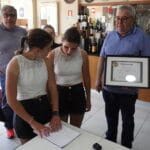Menu em braille em Esposende Márcia e Sara SC Braga