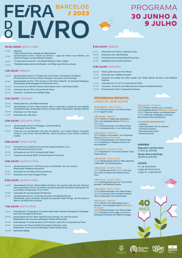 Programa Feira do Livro 2023
