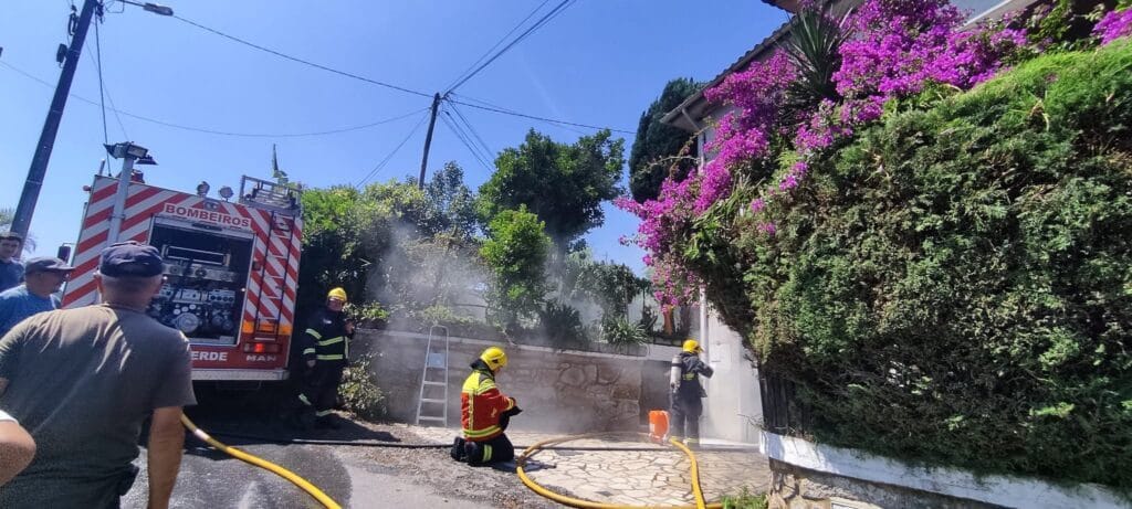 Incendio em Vila Verde em Cervães