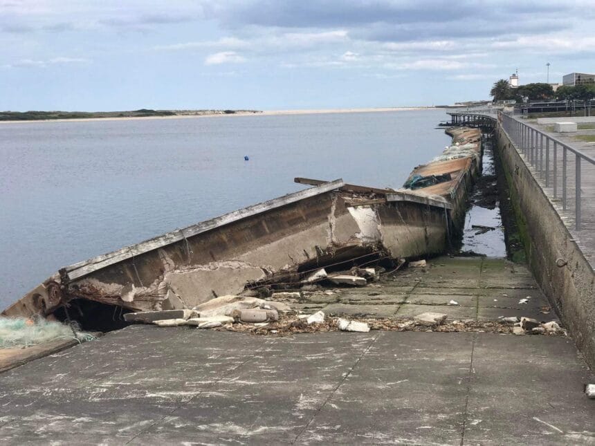 Esposende: Restos do quebra mar "incomodam" mas estes vão ser "totalmente removidos" quebra mar Esposende