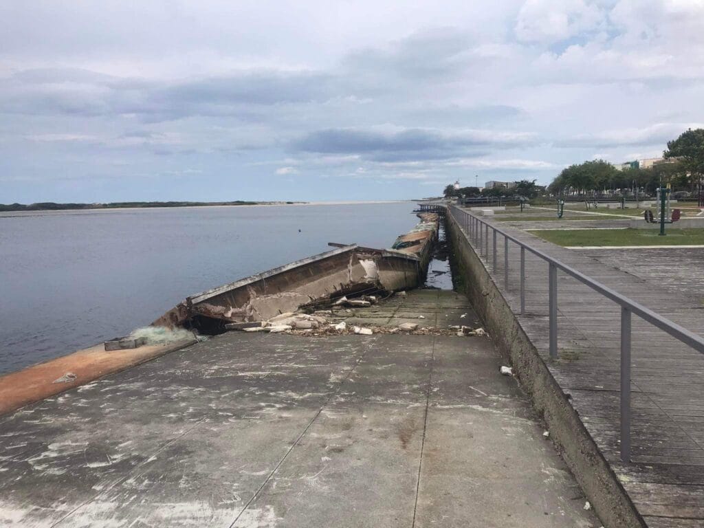 Esposende: Restos do quebra mar "incomodam" mas estes vão ser "totalmente removidos" quebra mar Esposende
