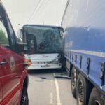 acidente prado EN205 autocarro