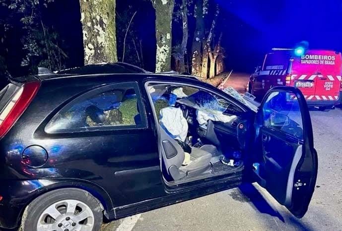 acidente mortal em Braga no sameiro
