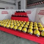 bombeiros viana capacetes novos