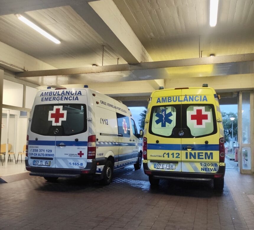 Viana: Três feridos após despiste na EN13 CVP neiva urgencia viana