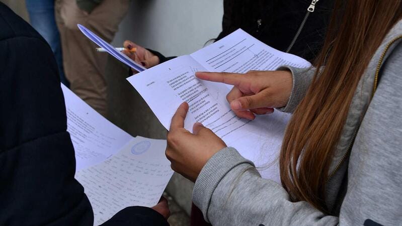 exames escolas