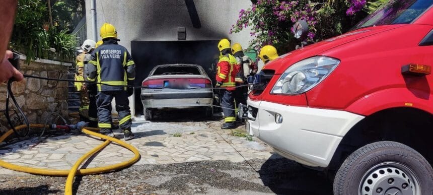 incendio vila verde destroi viaturas