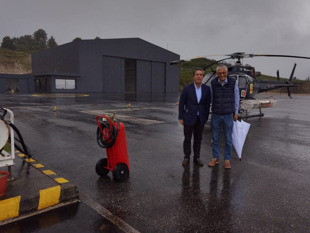 Arcos de Valdevez: Já viu como está o novo hangar do heliporto? Fica pronto a funcionar em julho hangar heliporto