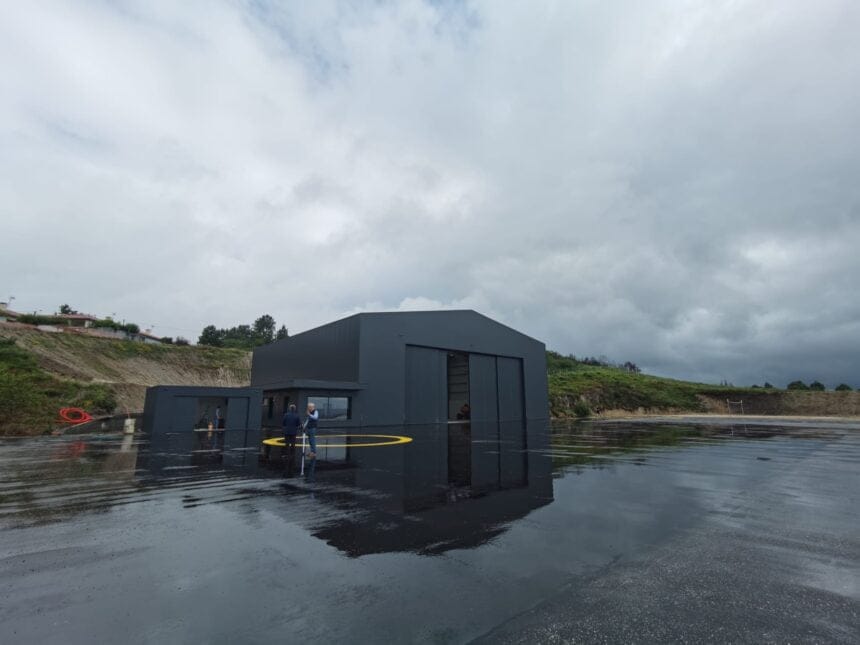 Arcos de Valdevez: Já viu como está o novo hangar do heliporto? Fica pronto a funcionar em julho hangar arcos de valdevez meios aereos