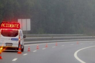 Acidente Viana A28 A3 Braga Caminha ferido
