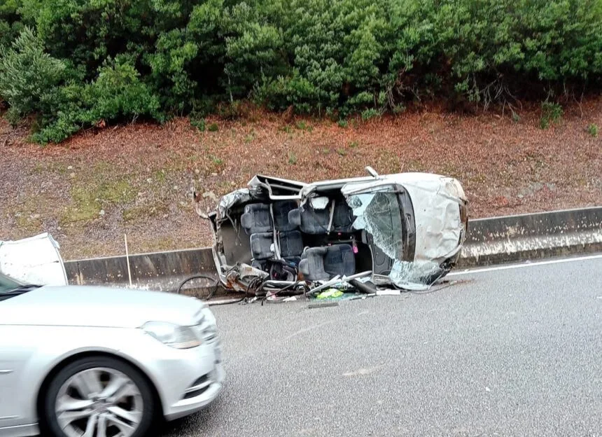 acidente A28 outeiro
