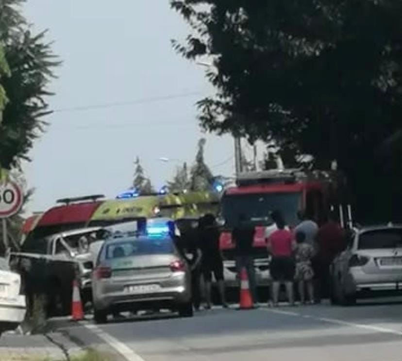 Vila Verde: Encarcerado entre os dois feridos graves de acidente na EN201 acidente prado lage
