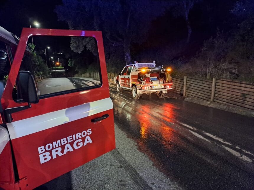 Braga: Cinco focos distintos de fogo lançados no Picoto esta madrugada incendio braga picoto