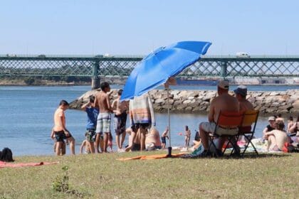 praia viana portugal quente verao pascoa sol