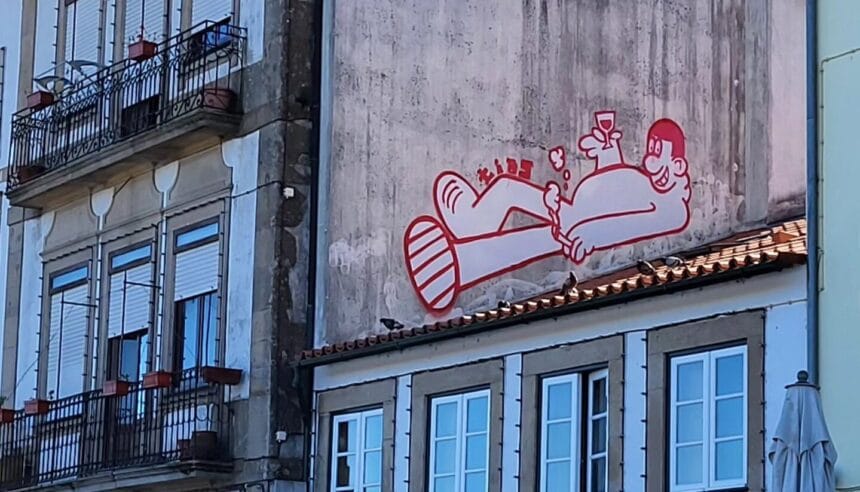 Ponte de Lima: Graffiti em pleno centro histórico surpreende limianos. Uns gostam outros não graffiti ponte de lima