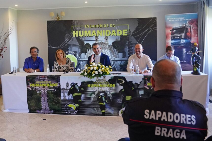 Braga: 1369 bombeiros vão subir os "Escadórios da Humanidade" escadorios humanidade