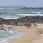 Auxiliado homem em dificuldades na água na Prainha em Vila do Conde