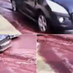 vinho inunda ruas