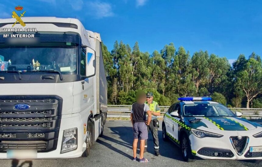 Camionista português acusou cocaína e "pouco descanso" em fiscalização da Guardia Civil motorista portugues apanhado galiza sob efeito droga